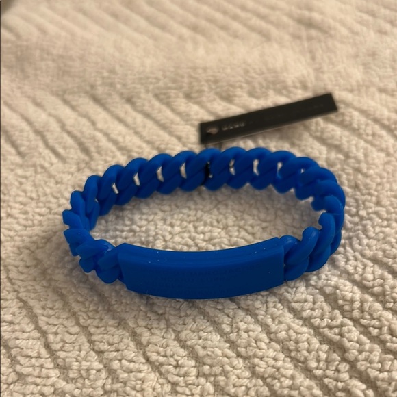 Marc By Marc Jacobs Jewelry - Marc by Marc Jacobs Electric Blue Silicone Bracelet One Size